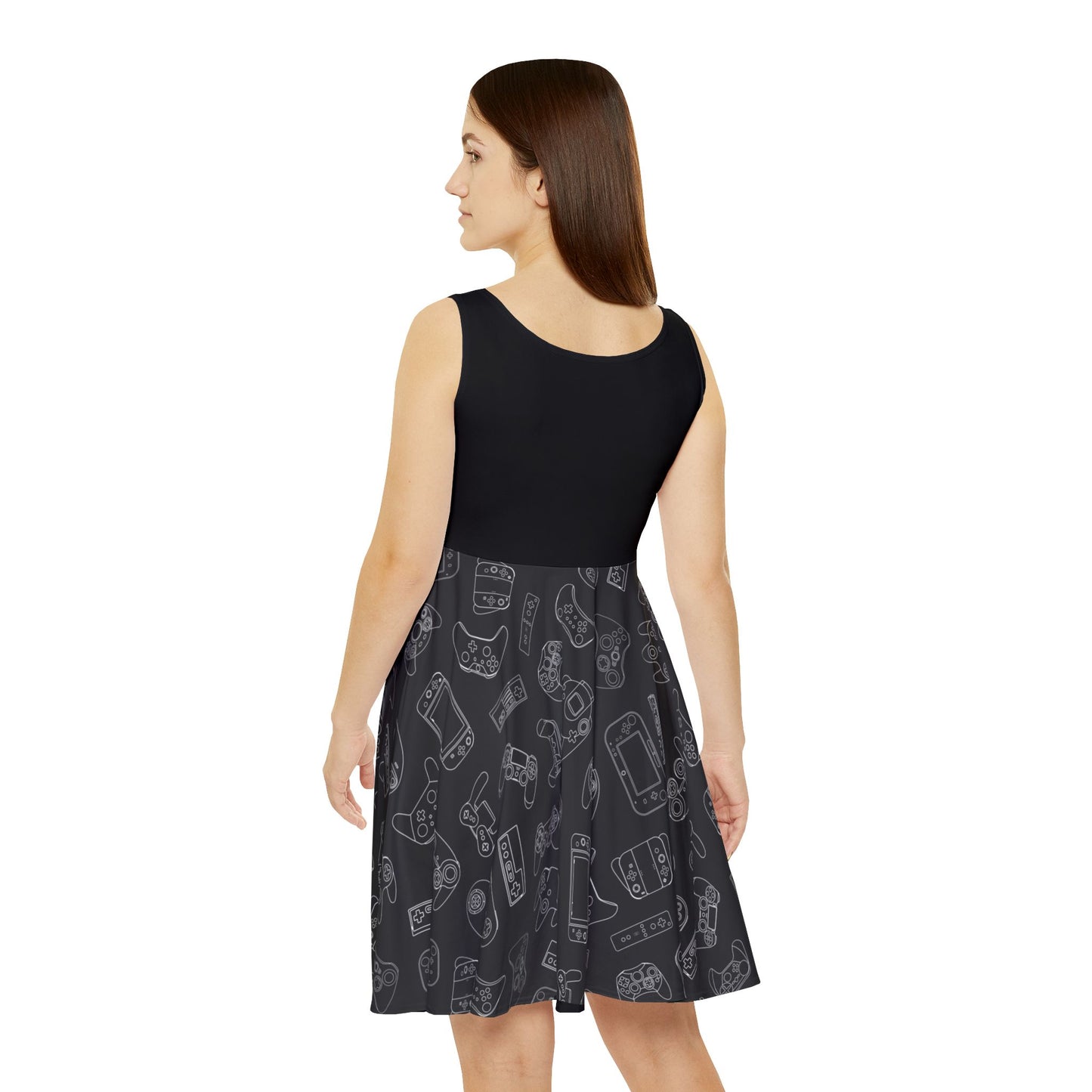 Gaming Controllers Skater Dress | Gamer Pattern