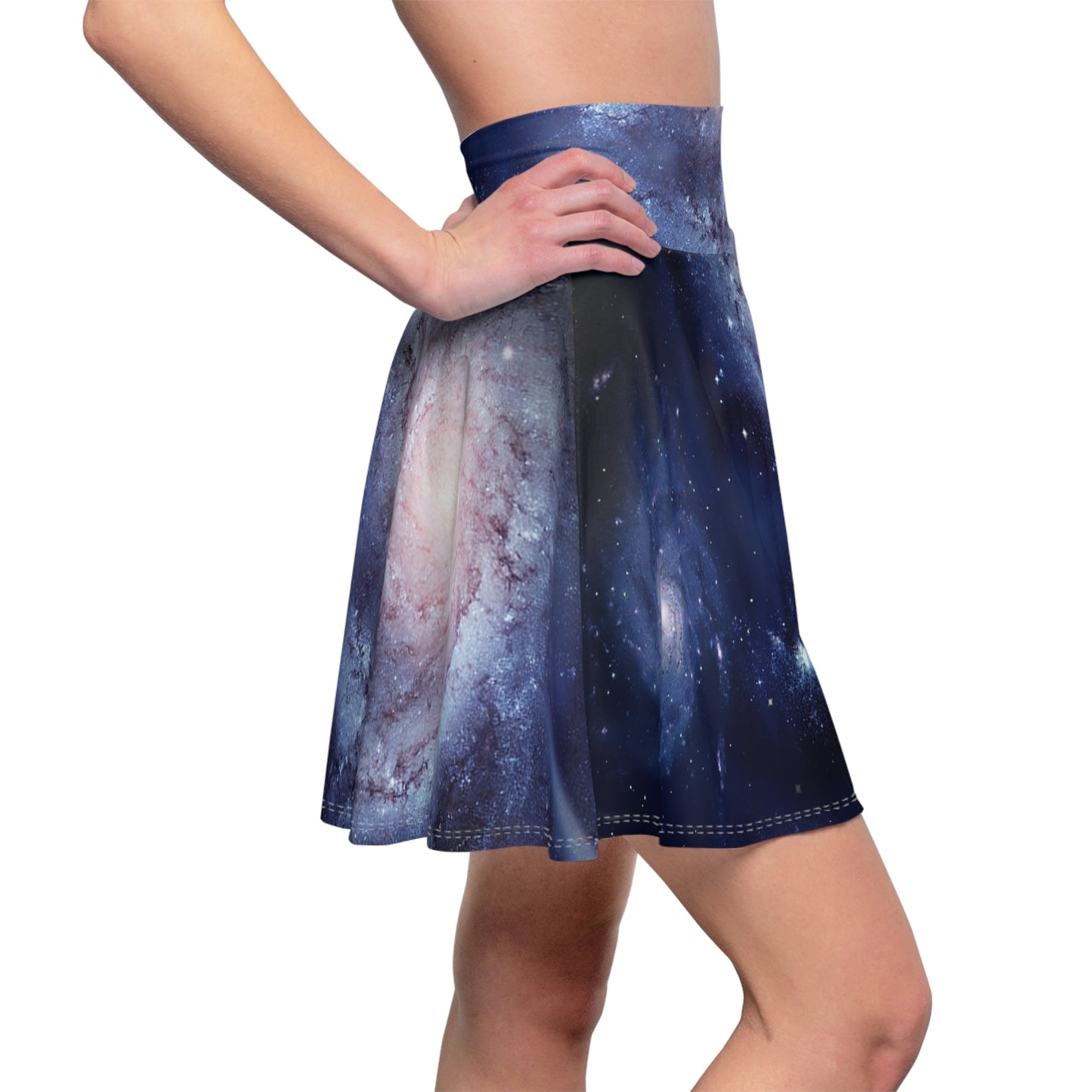Galaxy Nebula Print Skater Skirt | Space Stars