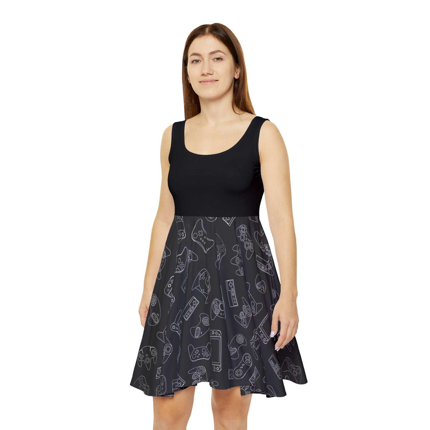 Gaming Controllers Skater Dress | Gamer Pattern