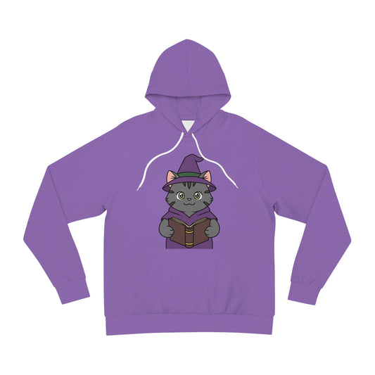 Cute Witch Cat Reading Hoodie | Halloween Spellbook Cat Hoodie