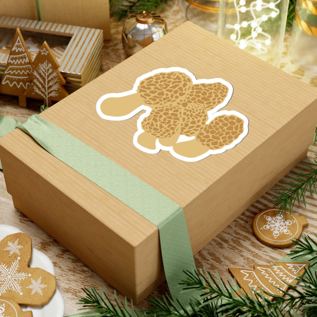 Morel Mushroom Sticker | Forest Fungi Decal, Forwaterproof Laptop Car