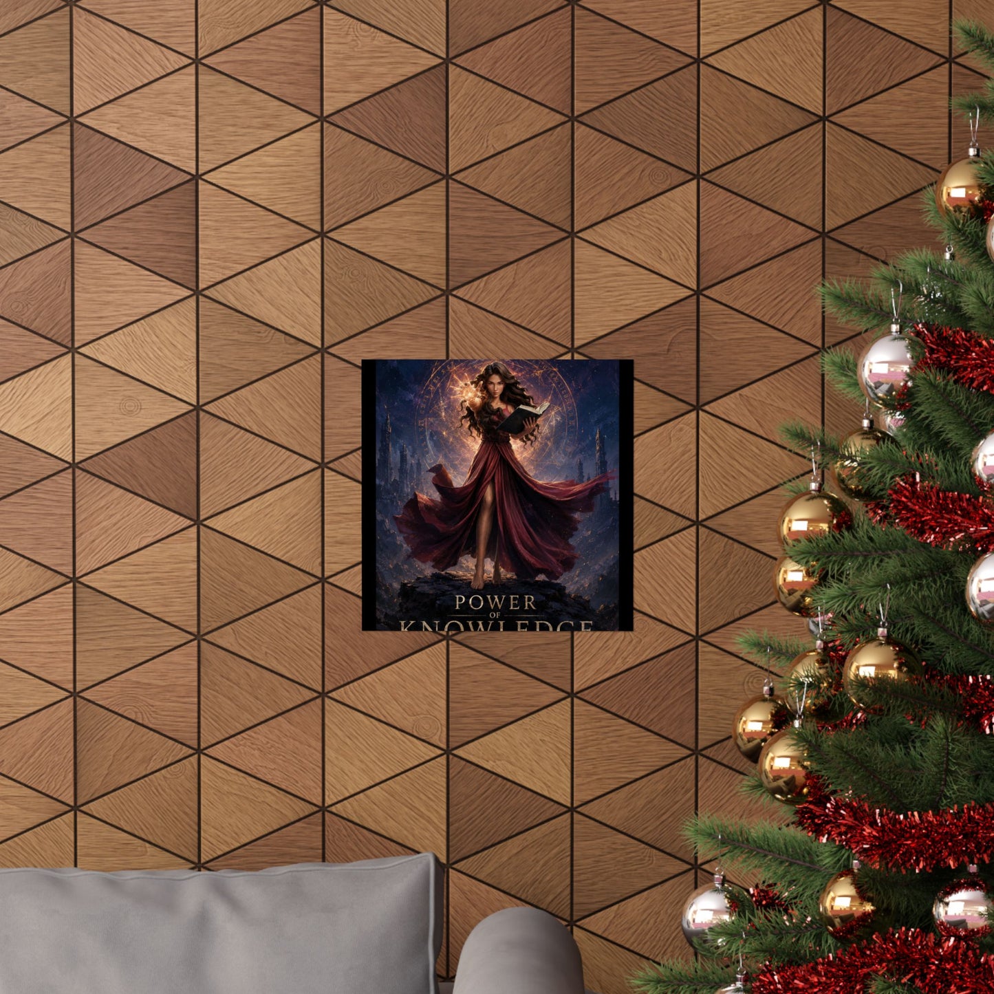 Power of Knowledge Matte Poster — Fantasy Sorceress Magic Art Print