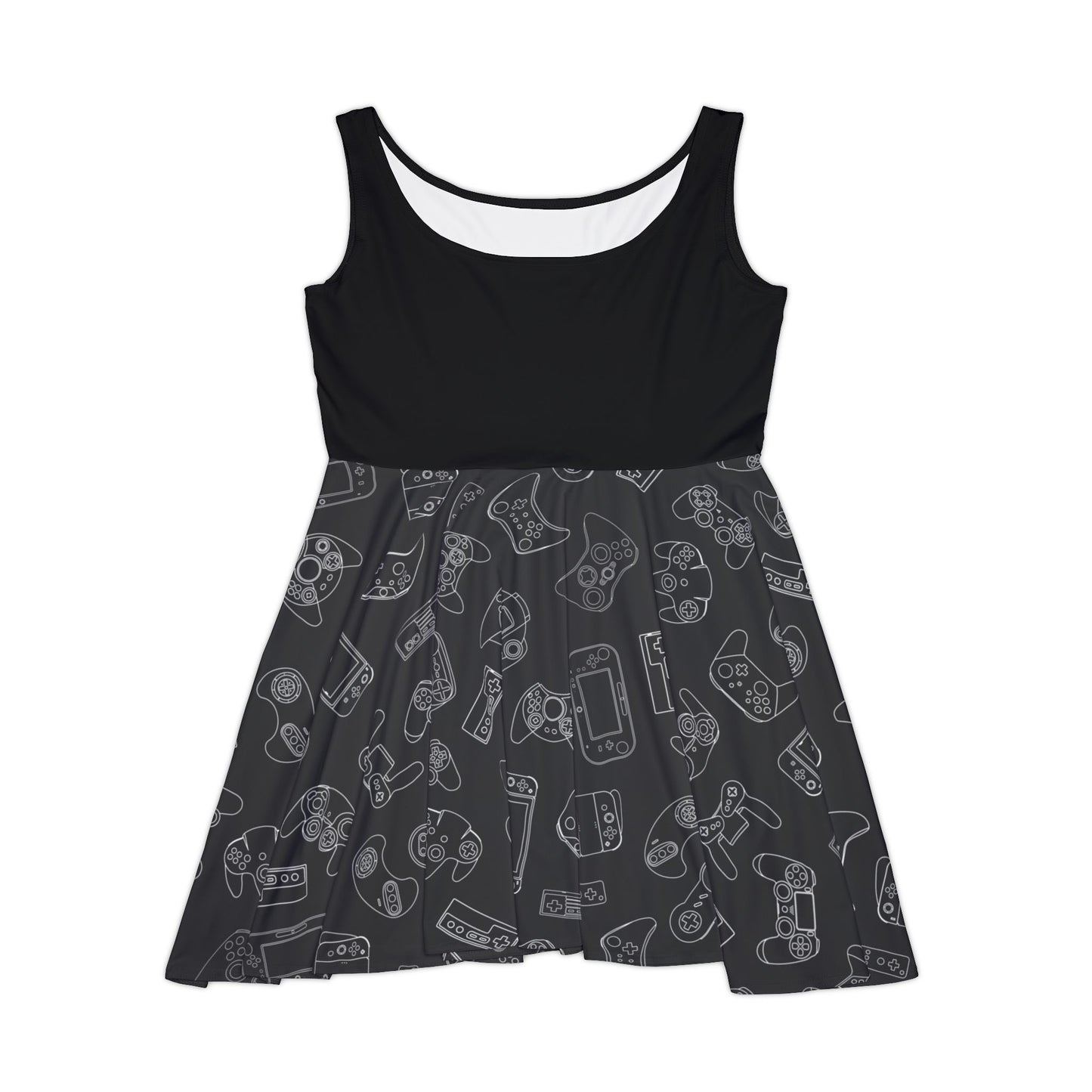 Gaming Controllers Skater Dress | Gamer Pattern