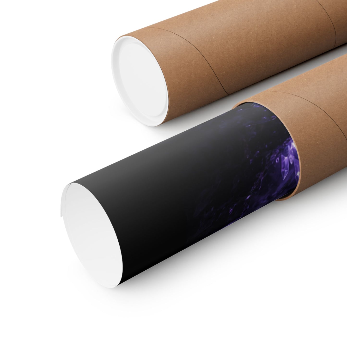 Dark Sorceress Matte Poster — Gothic Fantasy Vertical Wall Art (Purple Magic)